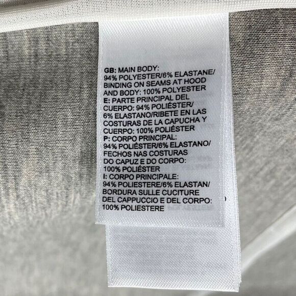 NORTH FACE Womens Neo Thermal Snap Hoodie Jacket EUC Heather Gray Knit Small S - Picture 11 of 12